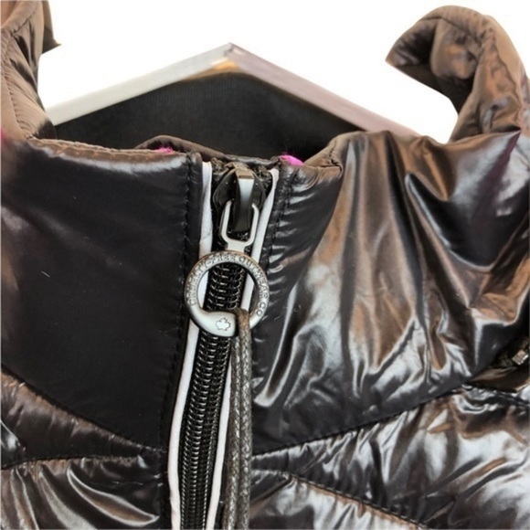 Noize Claire Black Pink Puffer Jacket New - Picture 15 of 16